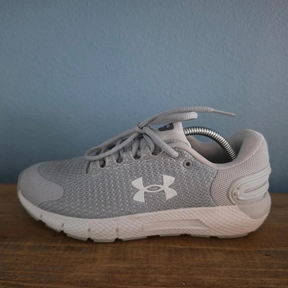 Under Armour Women Running Shoes Grey Charged Rogue Mesh Sneakers 7.5